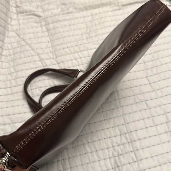 Perfect Persaman Made in Italy Dark Brown Bag! - Picture 12 of 13